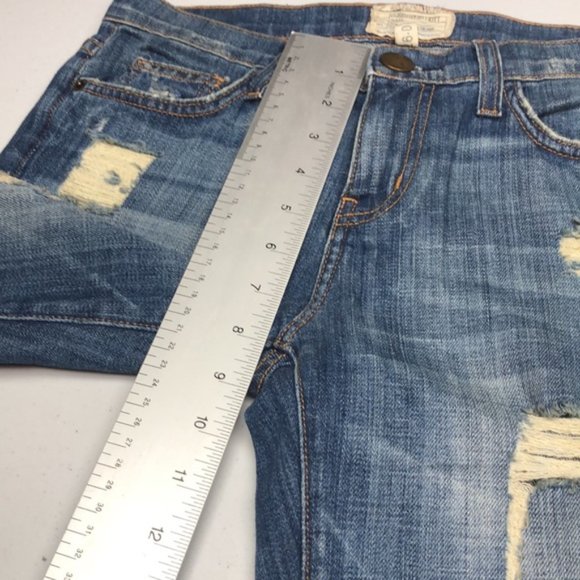 DESIGNER CURRENT/ELLIOT DISTRESS SKINNY 26x27 JEANS 🦋 - Picture 8 of 10